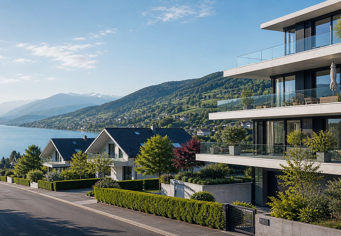 Visuel immobilier premium local pour Schübelbach