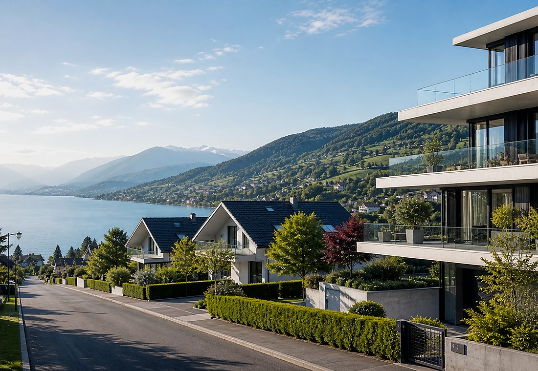 Visuel immobilier premium local pour Schüpfen
