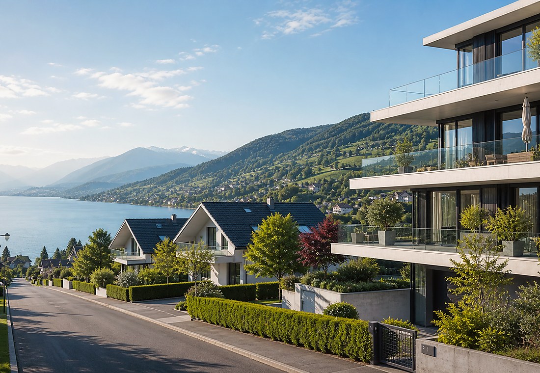 Visuel immobilier premium local pour Seegräben