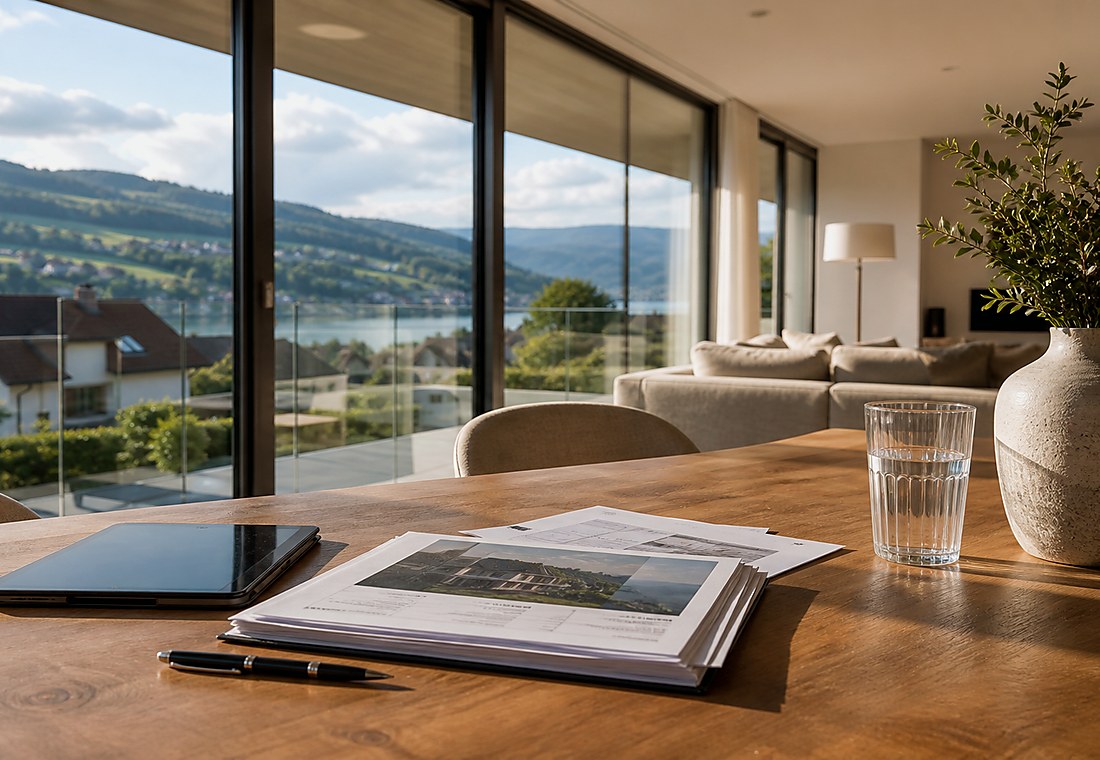 Visuel immobilier premium local pour Seewis im Prättigau