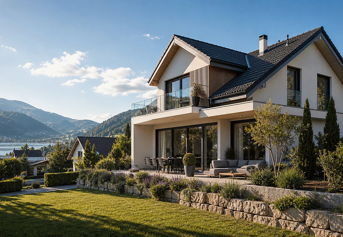 Visuel immobilier premium local pour Senarclens