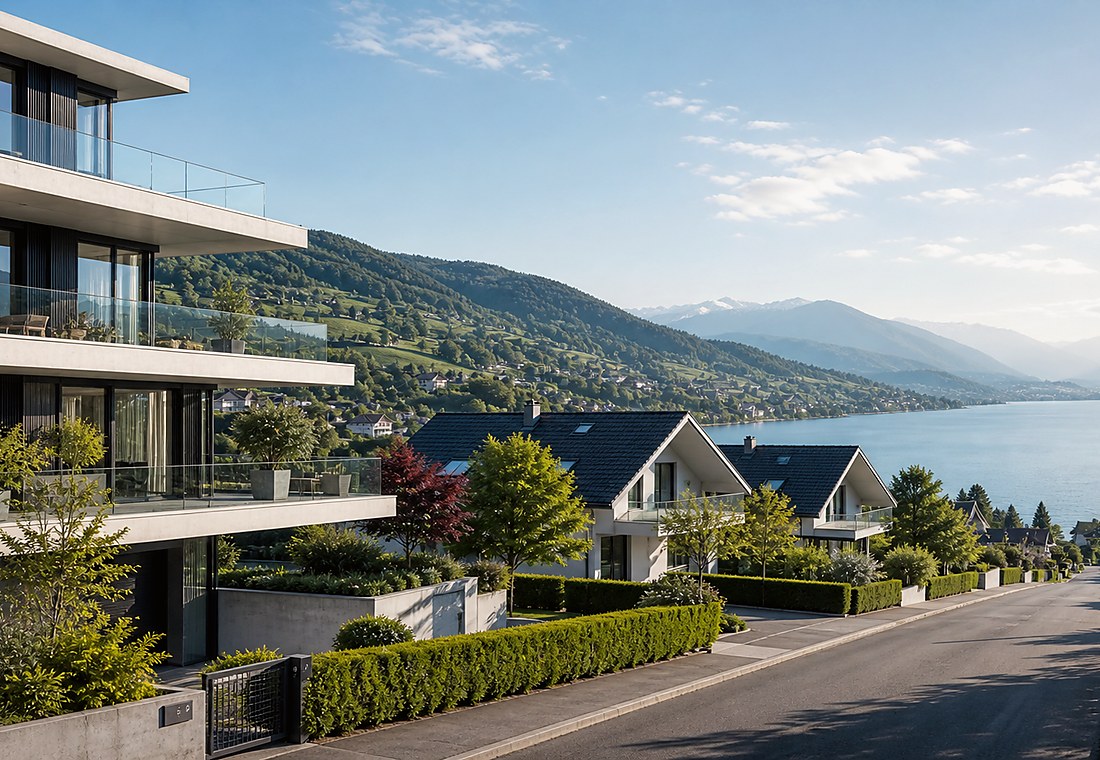 Visuel immobilier premium local pour Serravalle