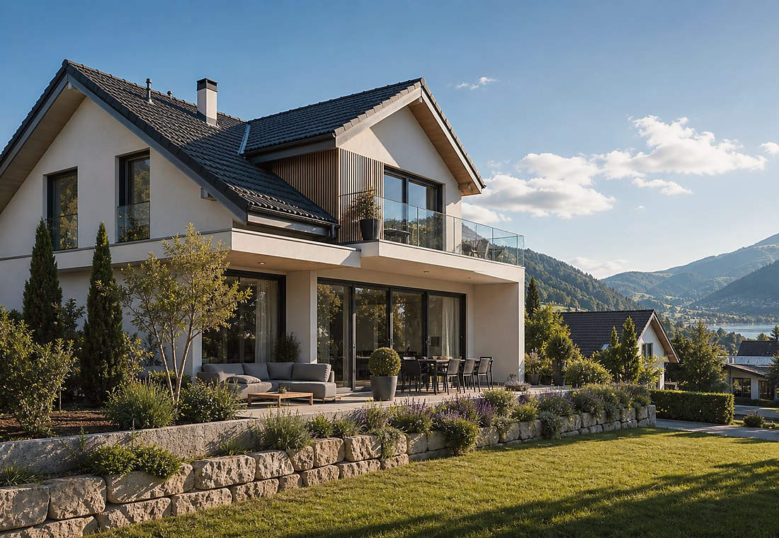 Visuel immobilier premium local pour Sigriswil