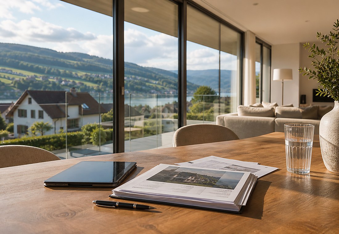 Visuel immobilier premium local pour Sisikon