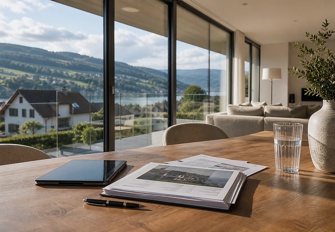 Visuel immobilier premium local pour Sisseln