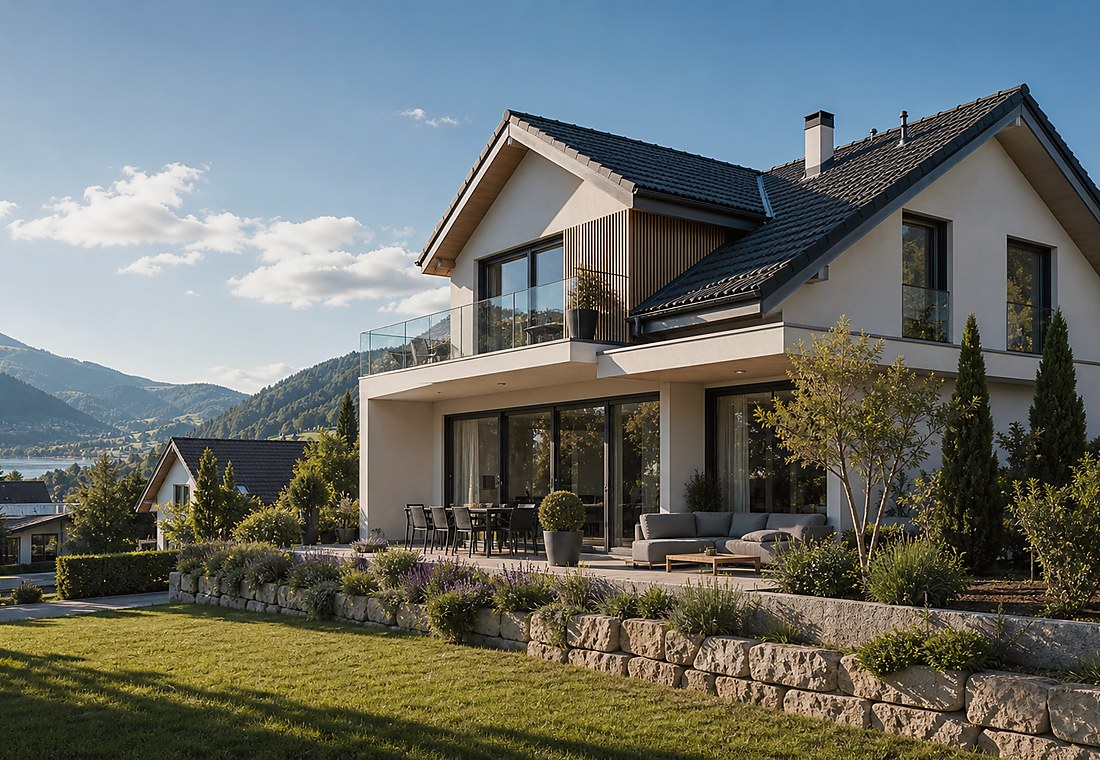 Visuel immobilier premium local pour Stallikon
