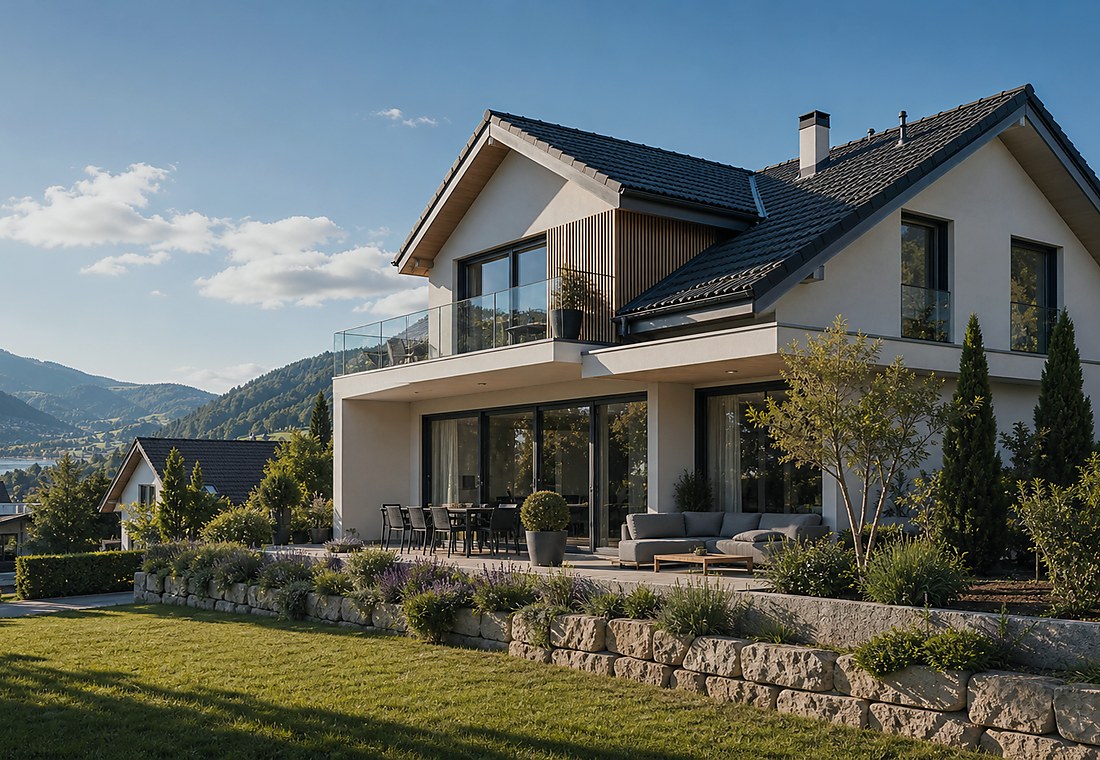 Visuel immobilier premium local pour Stettlen