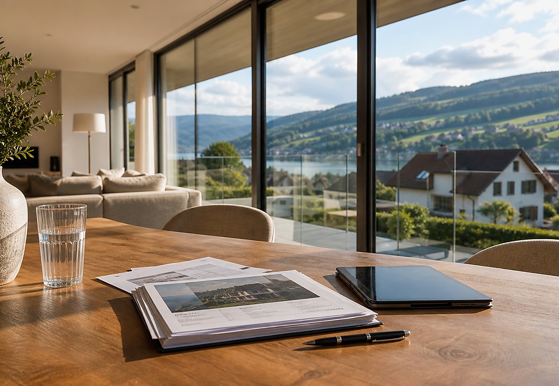 Visuel immobilier premium local pour Sutz-Lattrigen
