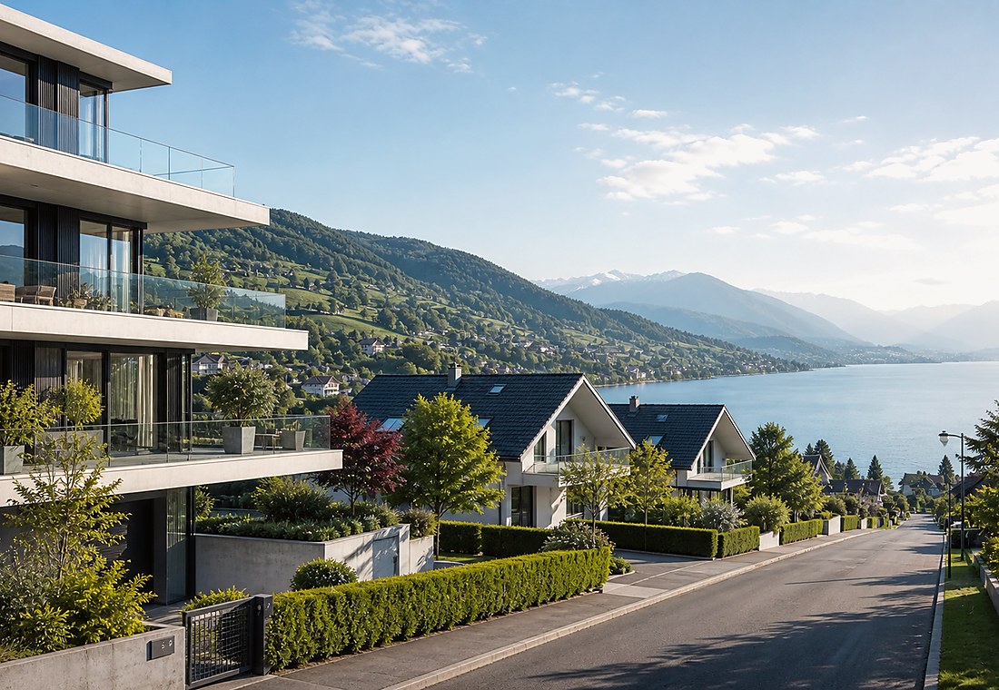 Visuel immobilier premium local pour Tamins