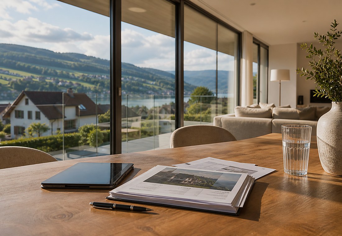 Visuel immobilier premium local pour Täsch