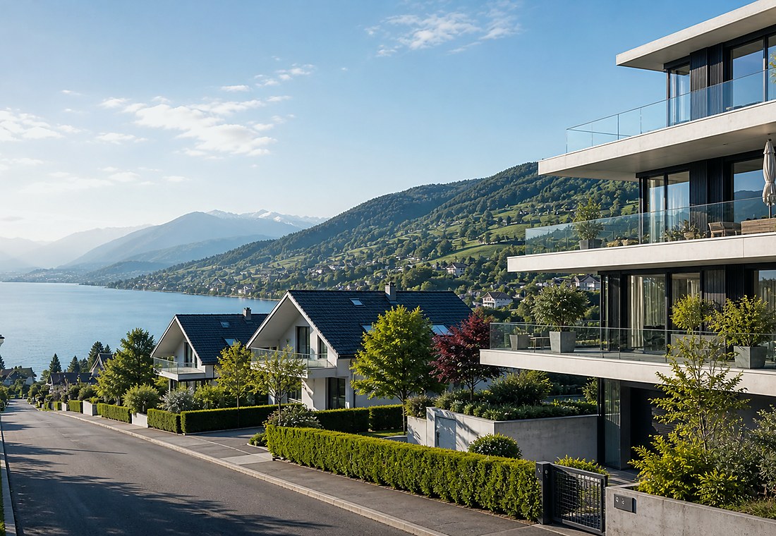 Visuel immobilier premium local pour Thun