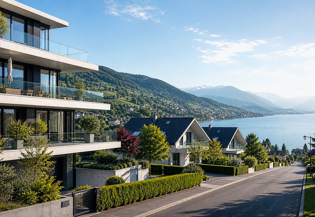 Visuel immobilier premium local pour Treiten
