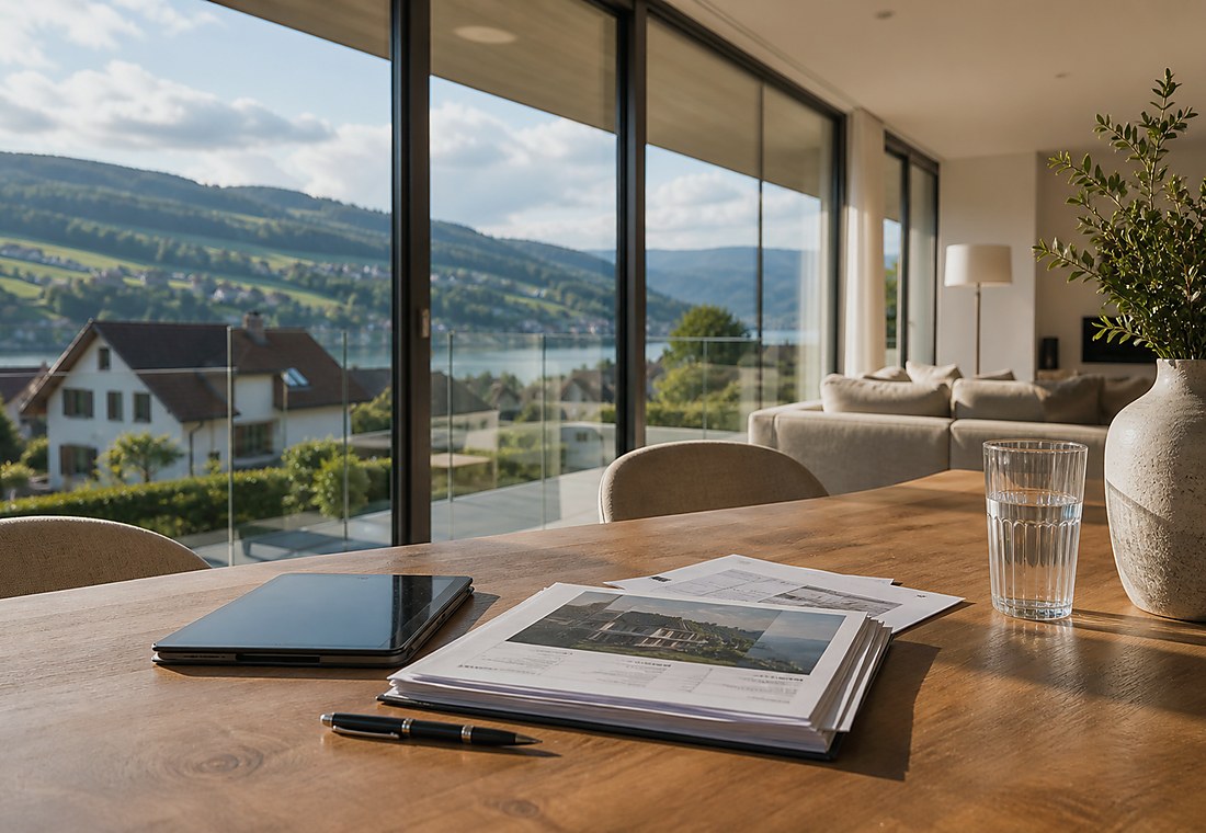 Visuel immobilier premium local pour Trun