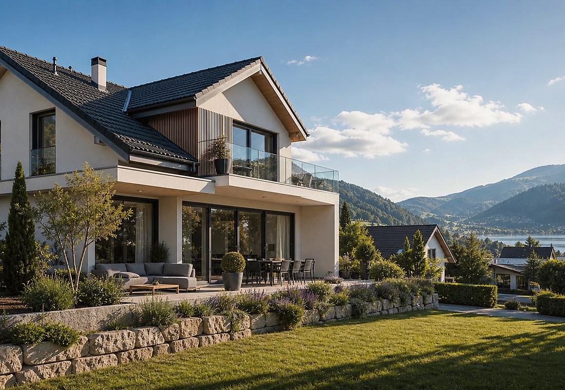 Visuel immobilier premium local pour Tschappina