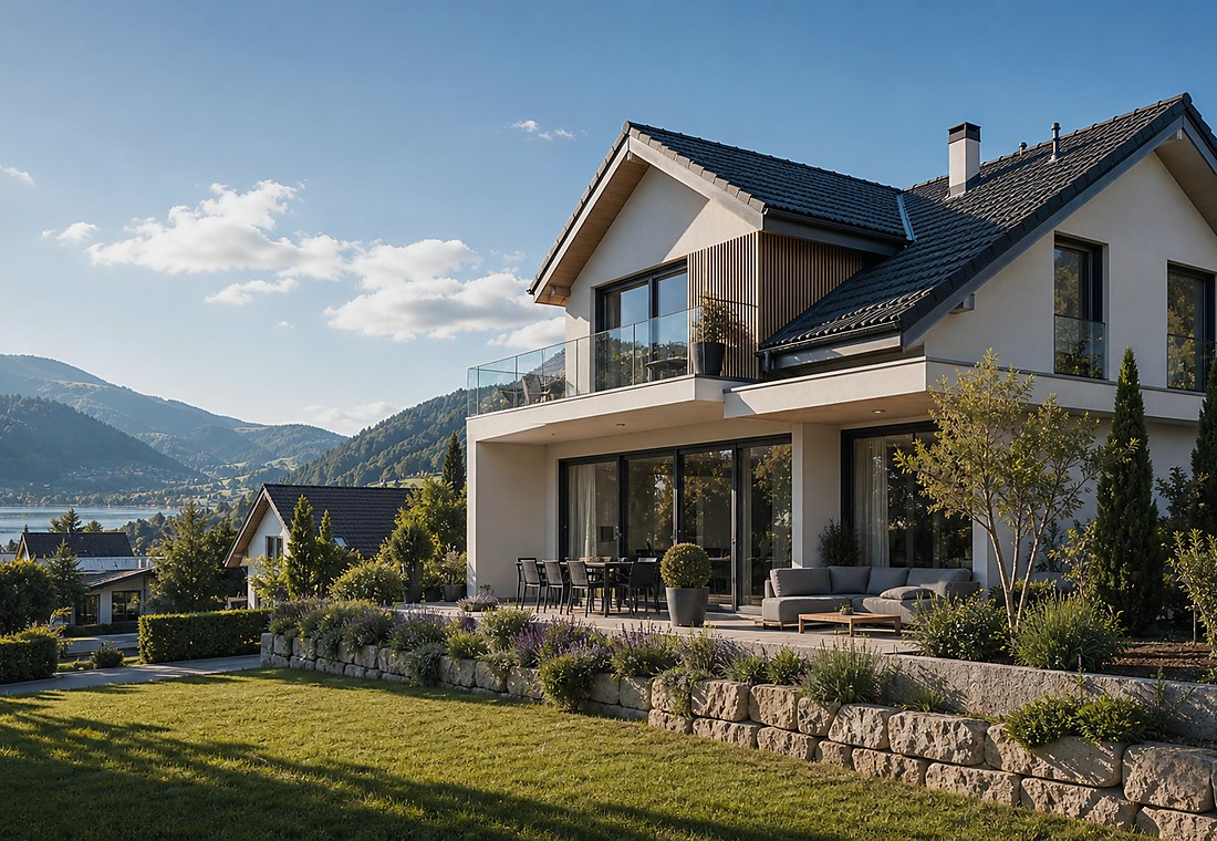 Visuel immobilier premium local pour Tujetsch
