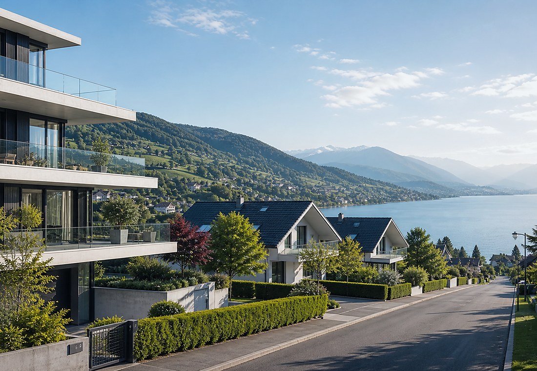 Visuel immobilier premium local pour Uetikon am See