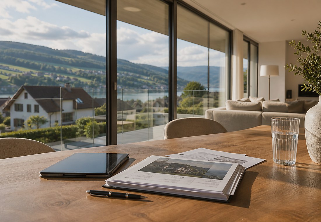 Visuel immobilier premium local pour Unterlunkhofen