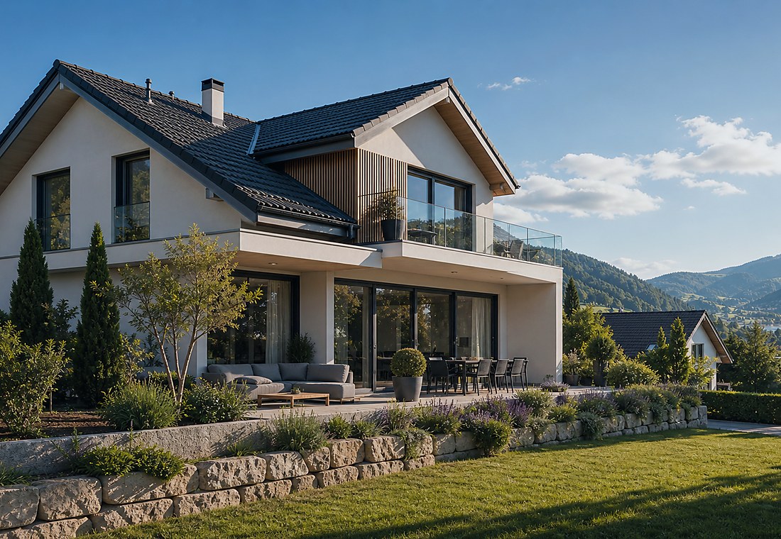 Visuel immobilier premium local pour Vals