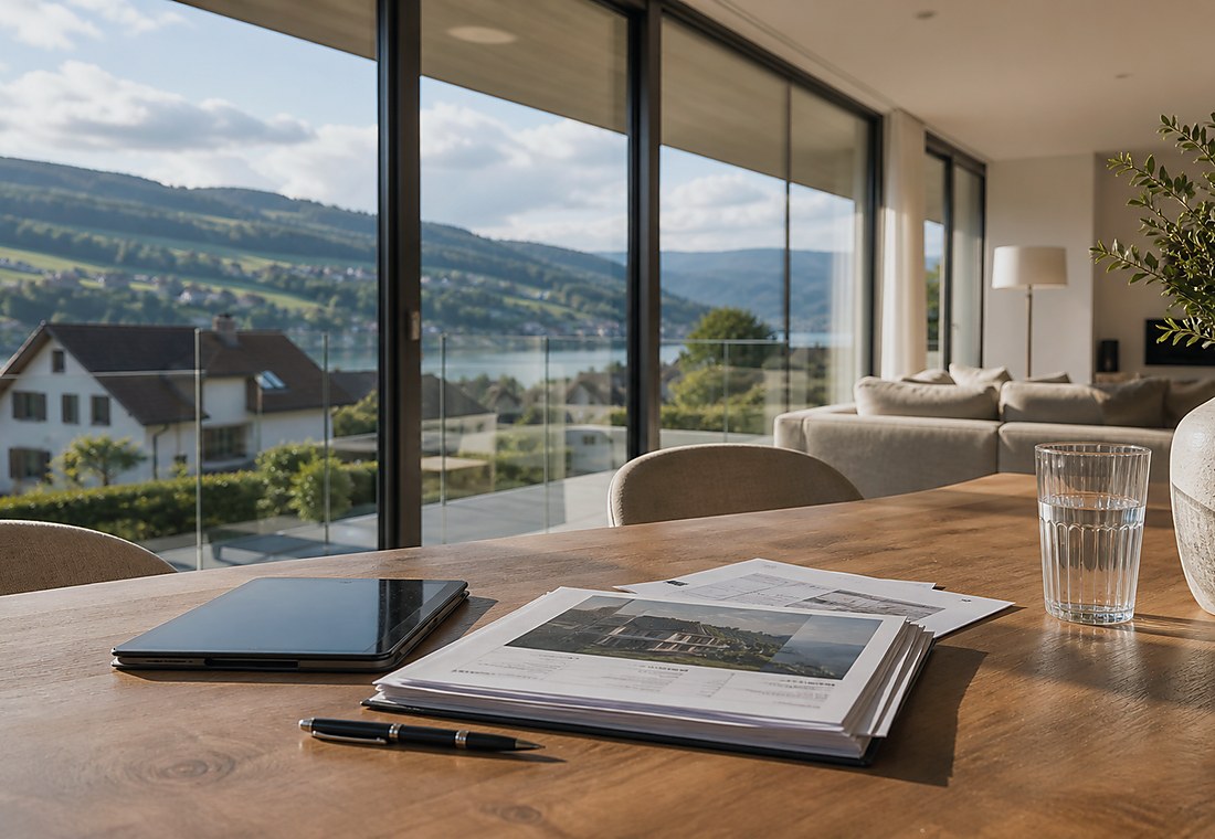 Visuel immobilier premium local pour Varen