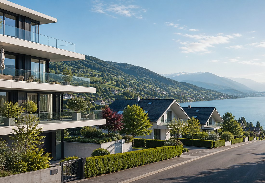 Visuel immobilier premium local pour Vaulion