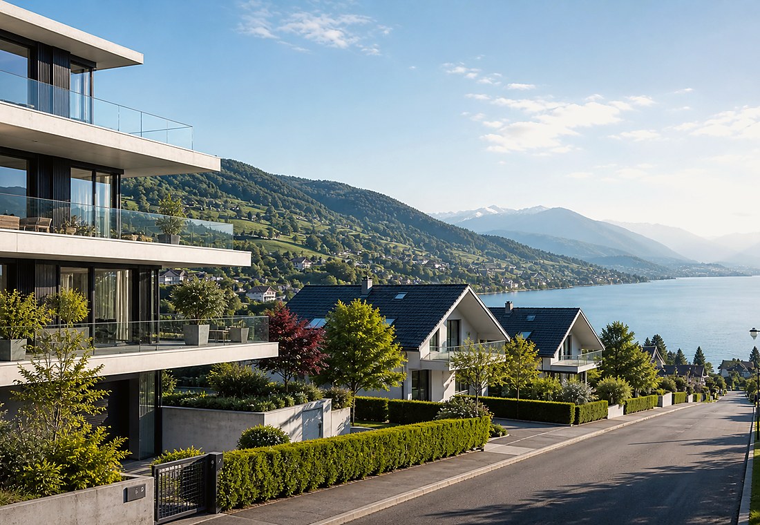 Visuel immobilier premium local pour Veyrier