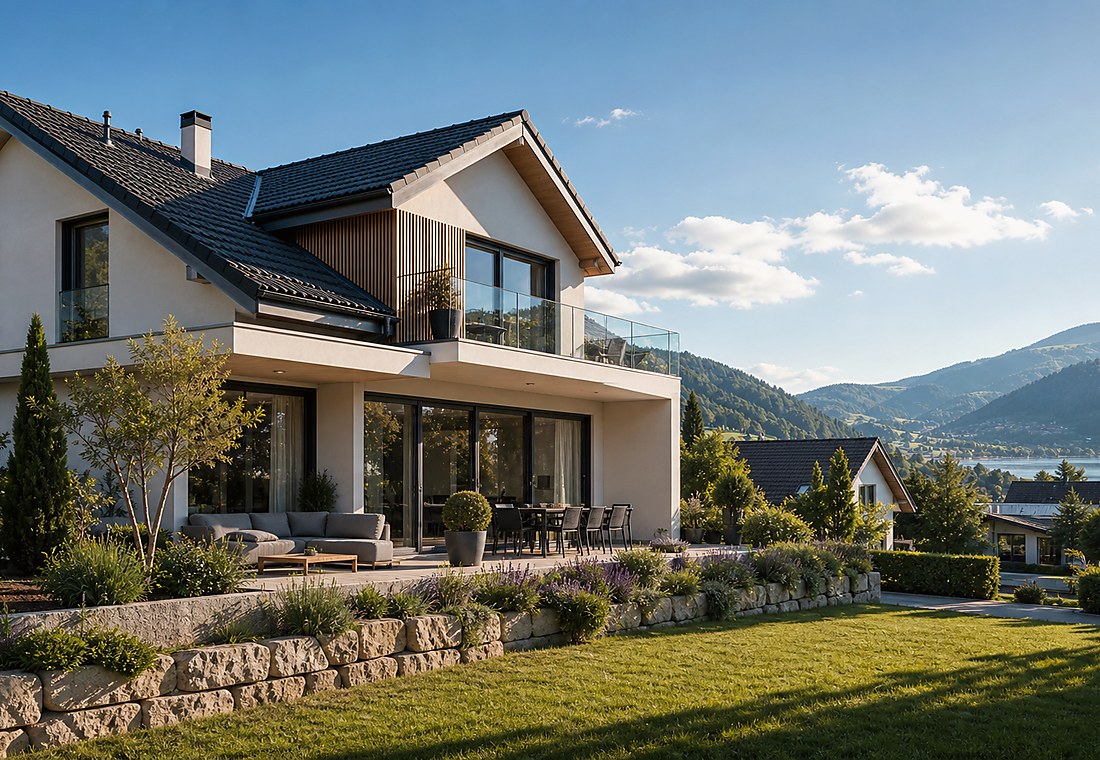 Visuel immobilier premium local pour Veytaux