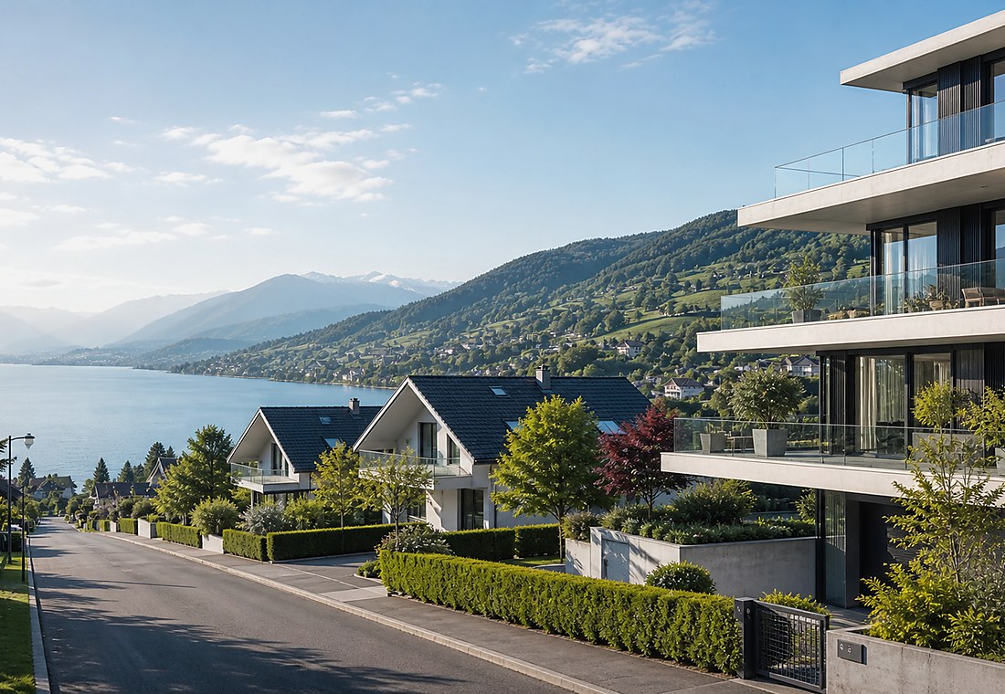 Visuel immobilier premium local pour Vico Morcote