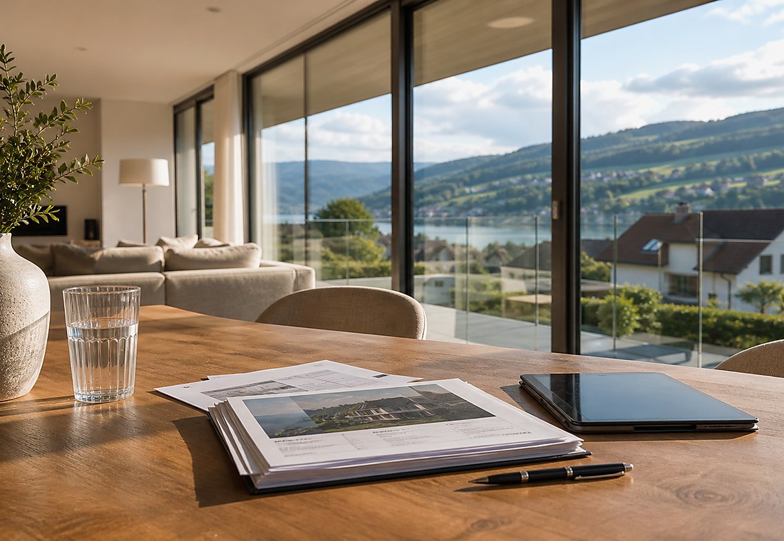 Visuel immobilier premium local pour Villaz