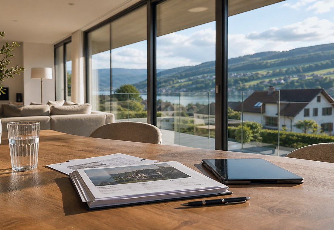 Visuel immobilier premium local pour Vinzel
