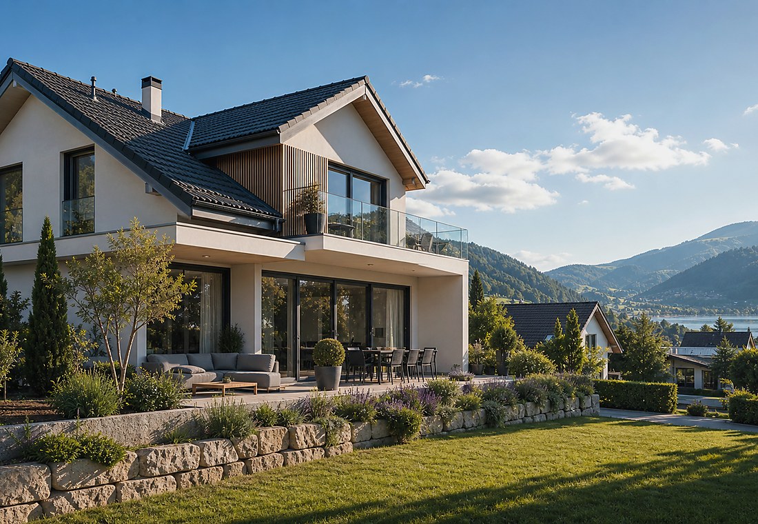 Visuel immobilier premium local pour Volken