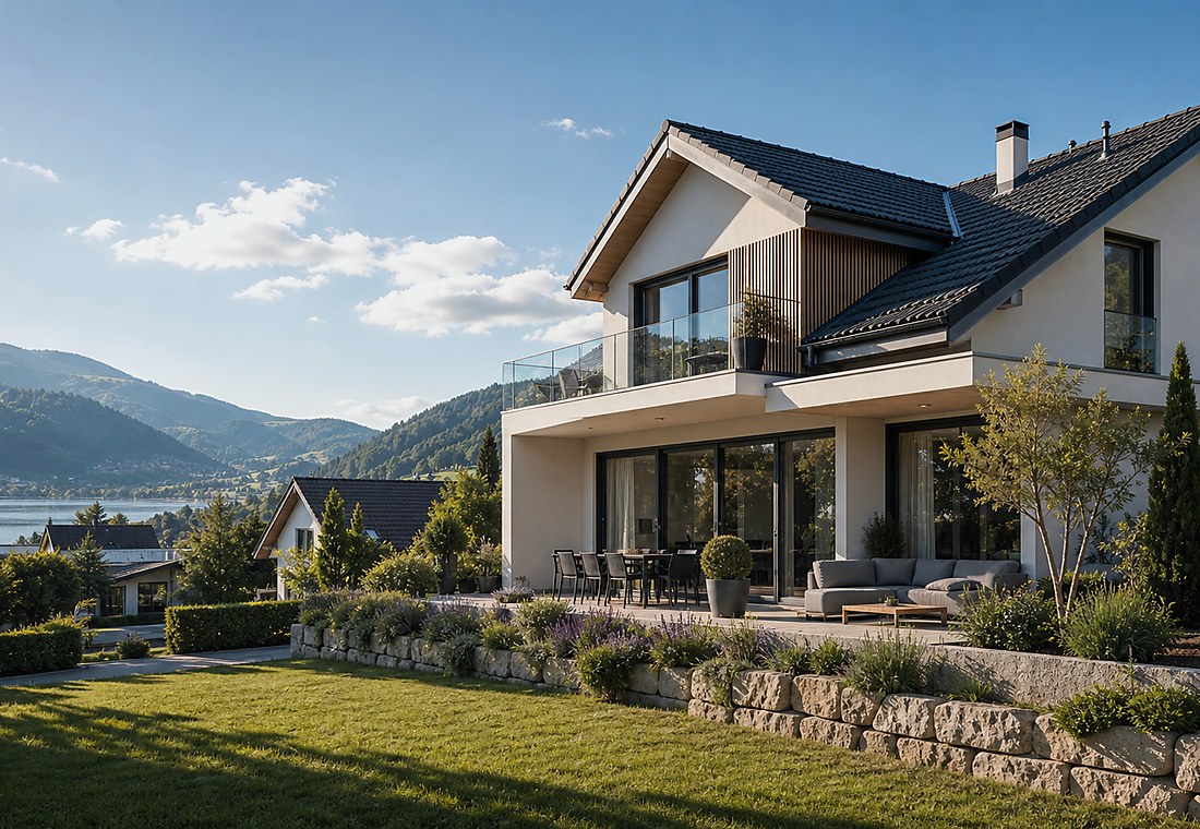 Visuel immobilier premium local pour Vouvry