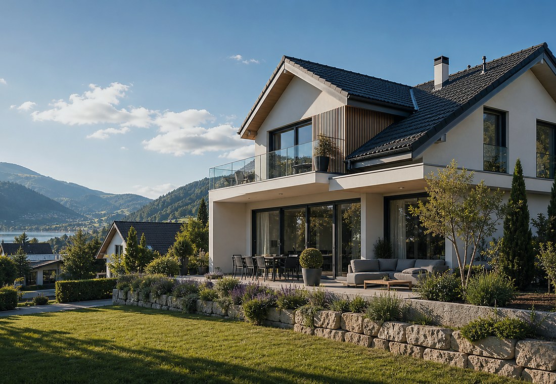 Visuel immobilier premium local pour Vuadens
