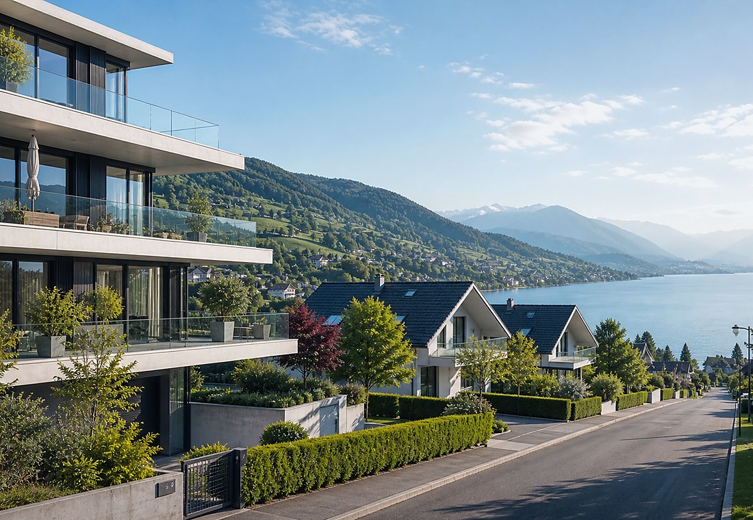 Visuel immobilier premium local pour Vucherens