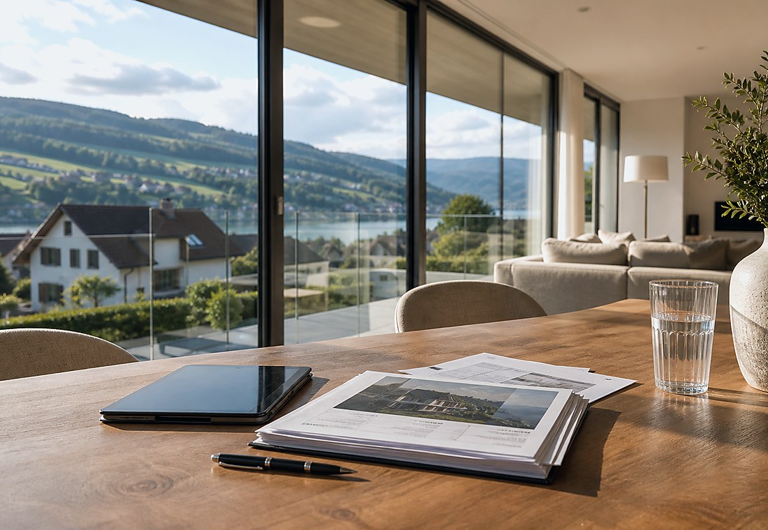 Visuel immobilier premium local pour Vufflens-le-Château