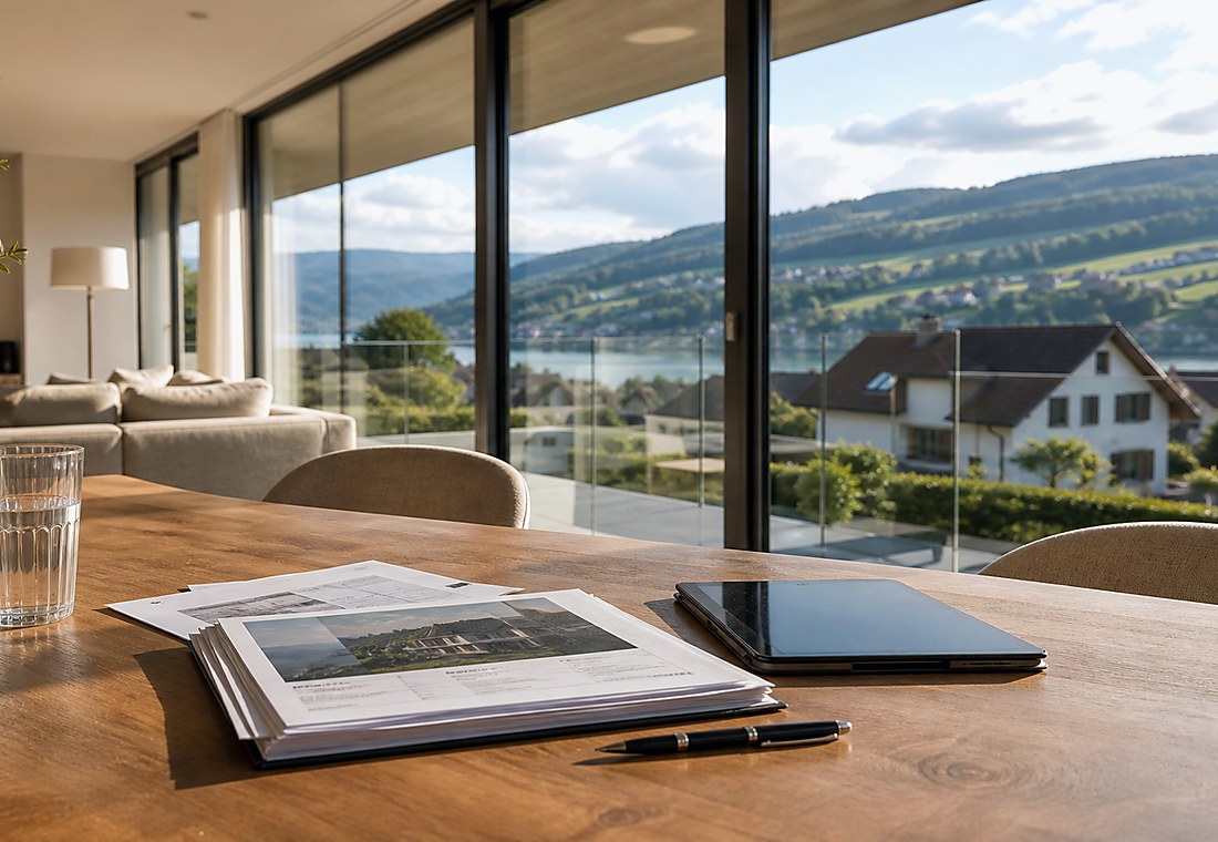 Visuel immobilier premium local pour Weggis