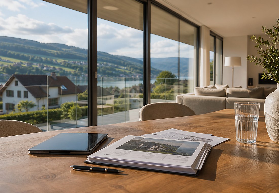 Visuel immobilier premium local pour Weiach