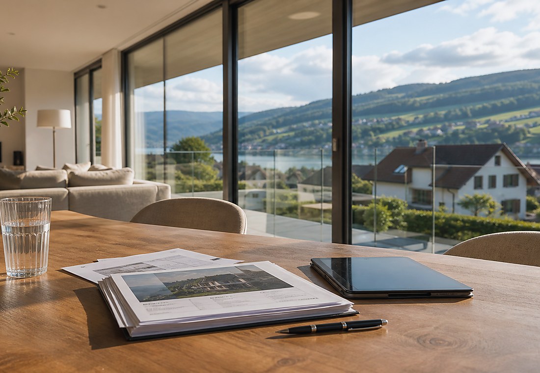 Visuel immobilier premium local pour Wettswil am Albis