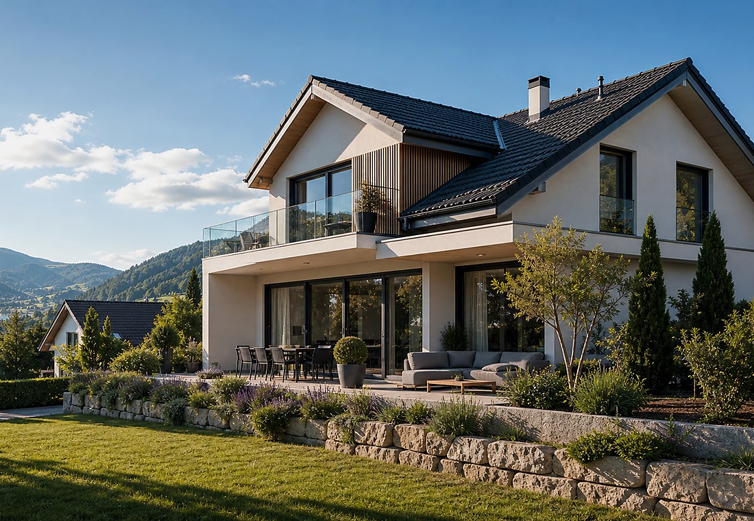 Visuel immobilier premium local pour Wohlenschwil