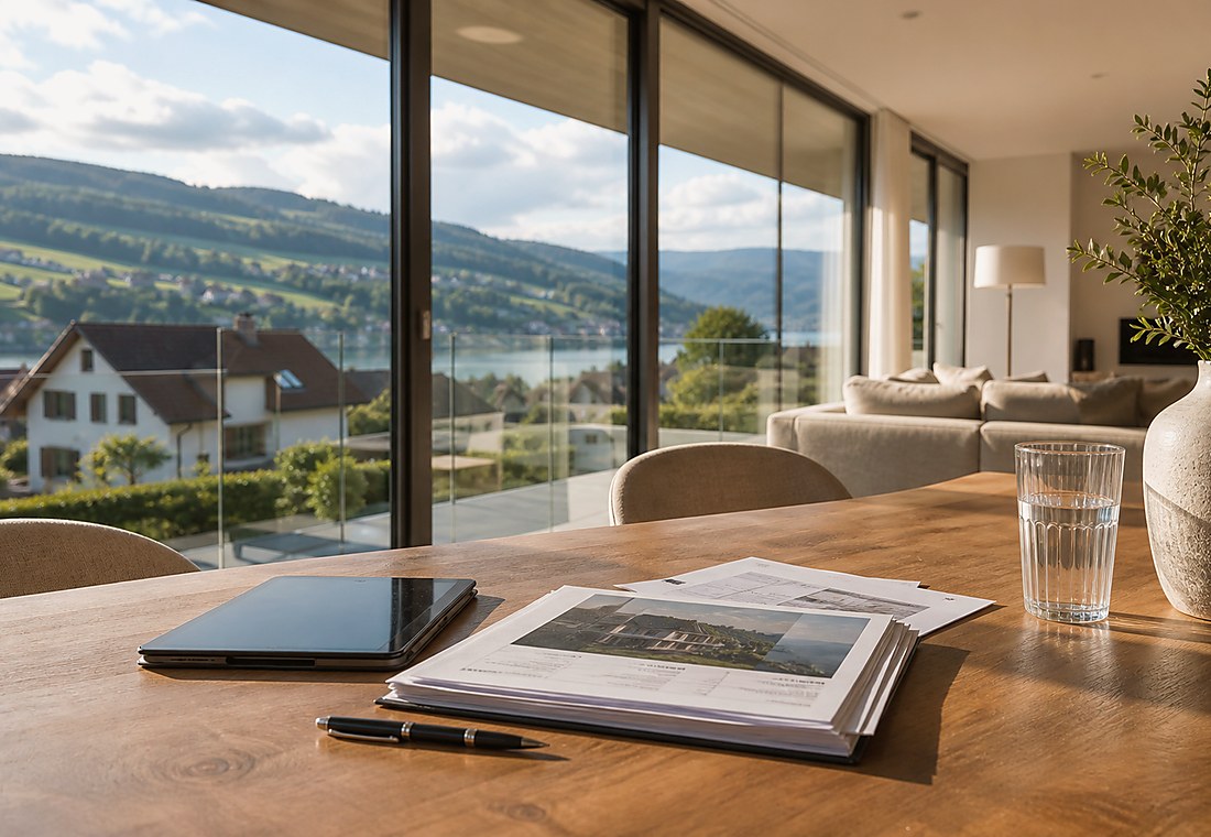 Visuel immobilier premium local pour Worben