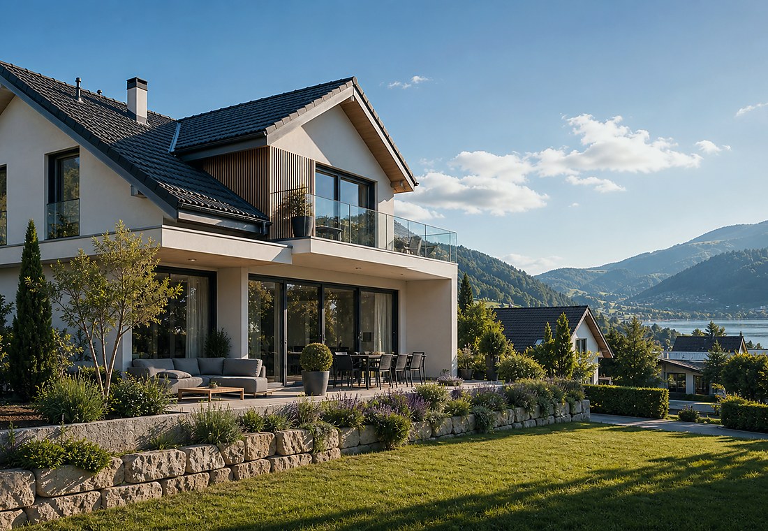 Visuel immobilier premium local pour Wünnewil-Flamatt