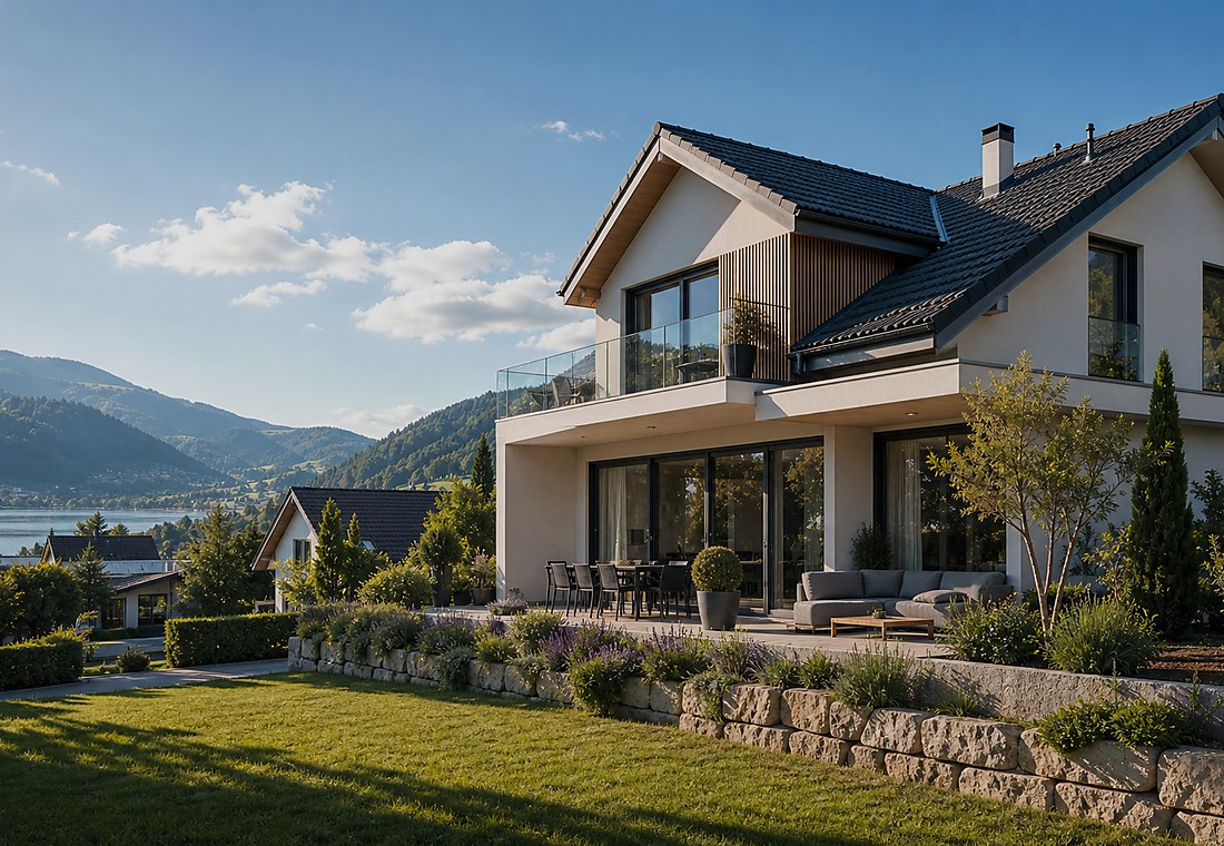 Visuel immobilier premium local pour Yvonand