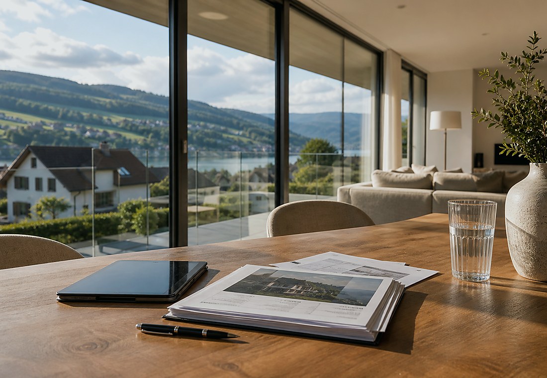 Visuel immobilier premium local pour Zeiningen