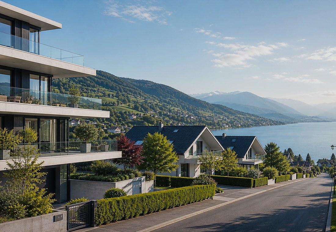 Visuel immobilier premium local pour Zell (ZH)