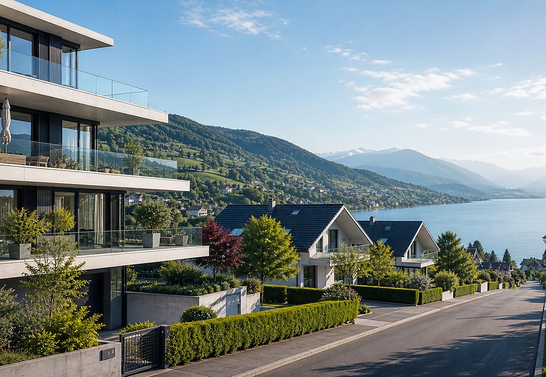 Visuel immobilier premium local pour Zeneggen