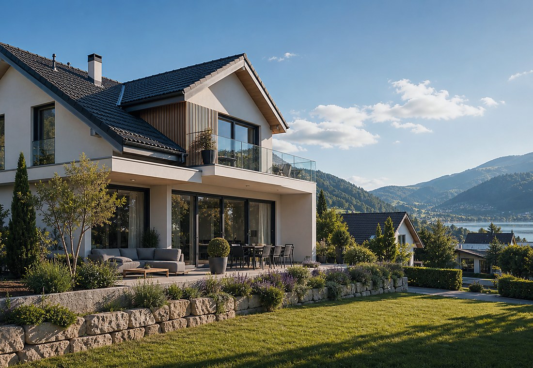 Visuel immobilier premium local pour Zernez